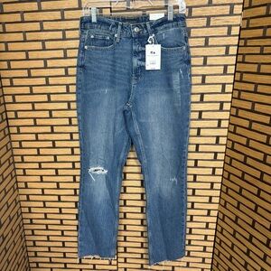 Free Assembly‎ Super High Rise Straight Leg Jeans Size 4